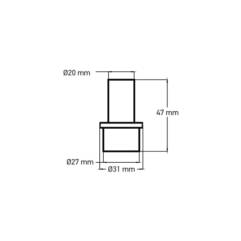 Reducer – 20 SB × 27 S